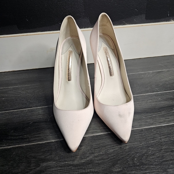 Sophia Webster Ice Pink Satin Crystal Heel - Picture 3 of 8